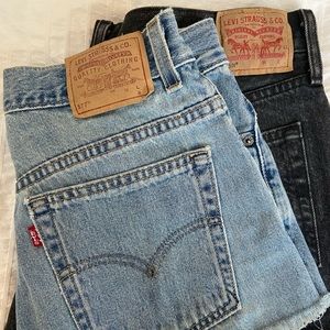 Levi Lowrise Jean Shorts (2 pairs)
